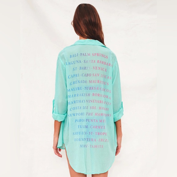 SUNDRY DESTINATIONS OVERSIZED SHIRT BERMUDA - Picture 1 of 6